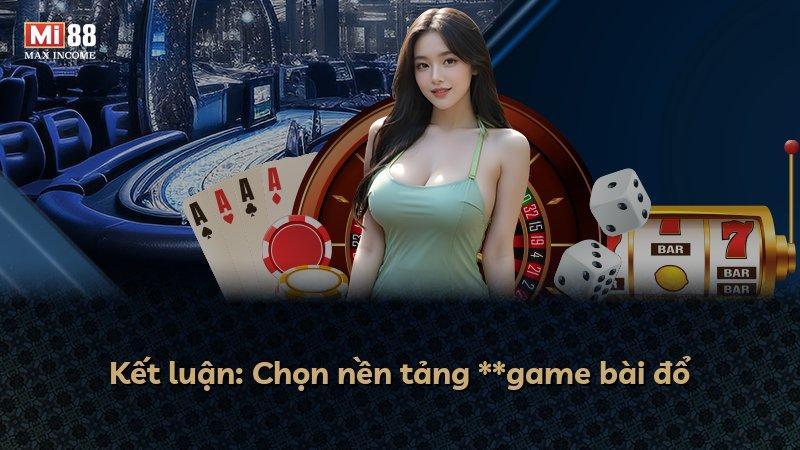 Kết luận: Chọn nền tảng **game bài đổ