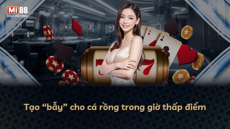 Tạo “bẫy” cho cá rồng trong giờ thấp điểm