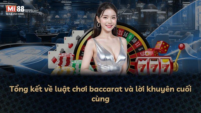 Tổng kết về luật chơi baccarat và lời khuyên cuối cùng